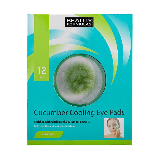 Beauty Formulas Chladicí polštářky pod oči (Cucumber Cooling Eye Pads)  12 ks