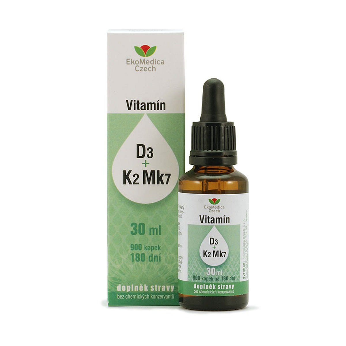 Ekomedica Vitamín D3 + K2Mk7 kapky 30 ml