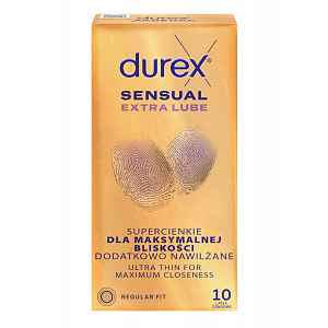 Durex Sensual Extra Lube kondomy 10 ks