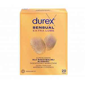 Durex Sensual Extra Lube kondomy 20 ks