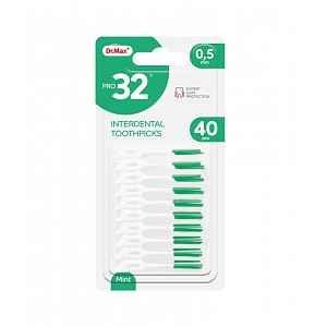 Dr. Max PRO32 Interdental Toothpicks 0,5 mm mezizubní párátko 40 ks