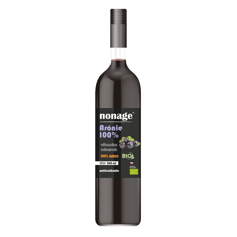 NONAGE Arónie 100% Juice BIO PREMIUM 500 ml