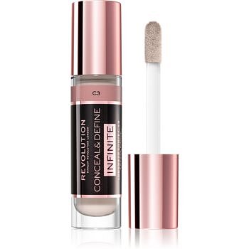 Makeup Revolution Infinite krycí korektor pro redukci nedokonalostí velké balení odstín C3 9 ml