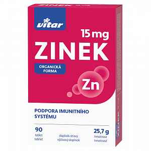 VITAR Zinek 15 mg 90 tablet