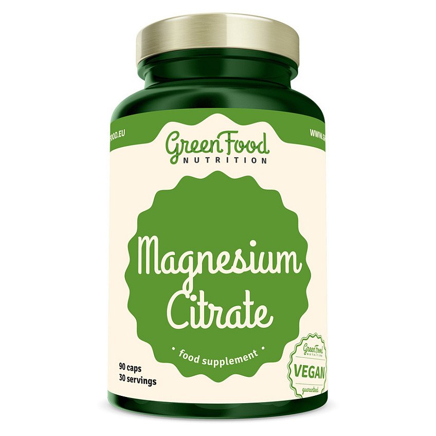 GREENFOOD NUTRITION Magnesium citrate 90 kapslí