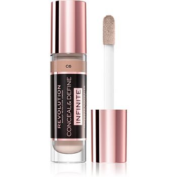 Makeup Revolution Infinite krycí korektor pro redukci nedokonalostí velké balení odstín C6 9 ml