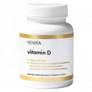 Venira Vitamin D 1000 I.U. 80 kapslí