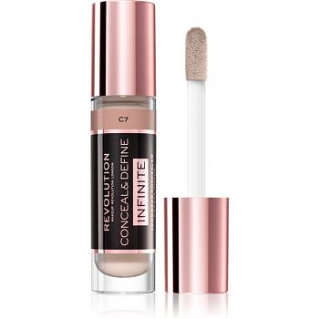 Makeup Revolution Infinite krycí korektor pro redukci nedokonalostí velké balení odstín C7 9 ml