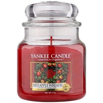 Yankee Candle Red Apple Wreath vonná svíčka Classic střední 411 g