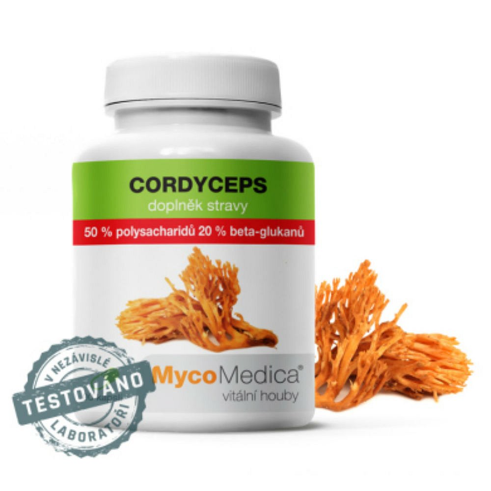 MYCOMEDICA Cordyceps 50% 90 vegan rostlinných kapslí