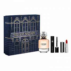 Givenchy L´INTERDIT EDP dárková sada (parfémová voda 50 ml + řasenka L'Interdit Couture + rtěnka Givenchy) dámská