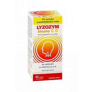 LYZOZYM Imuno C D se selénem a vitamíny E a K 40 cucacích tablet