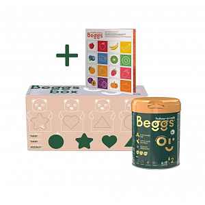 Beggs 2 Kojenecké pokračovací mléko box 3x800 g + pexeso