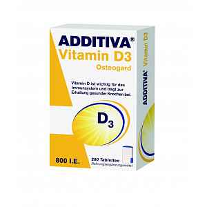 ADDITIVA Osteogard 800IE vitamin D3 200 tablet