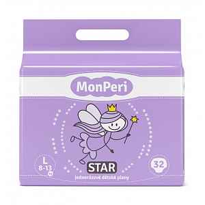 MonPeri Star L 8-13 kg dětské pleny 32 ks