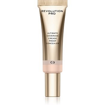 Revolution PRO Ultimate Coverage Crease Proof Concealer korektor s kyselinou hyaluronovou odstín C3 12 ml