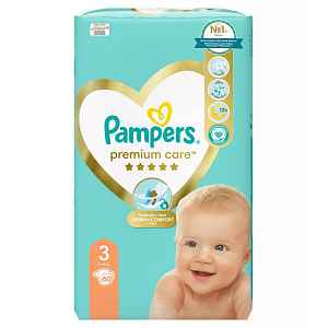 PAMPERS Premium Care Midi 5-9kg dětské pleny 60ks