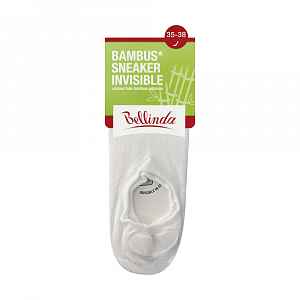 Bellinda Bambus sneaker invisible vel. 35/38 dámské a pánské ponožky 1 pár bílé