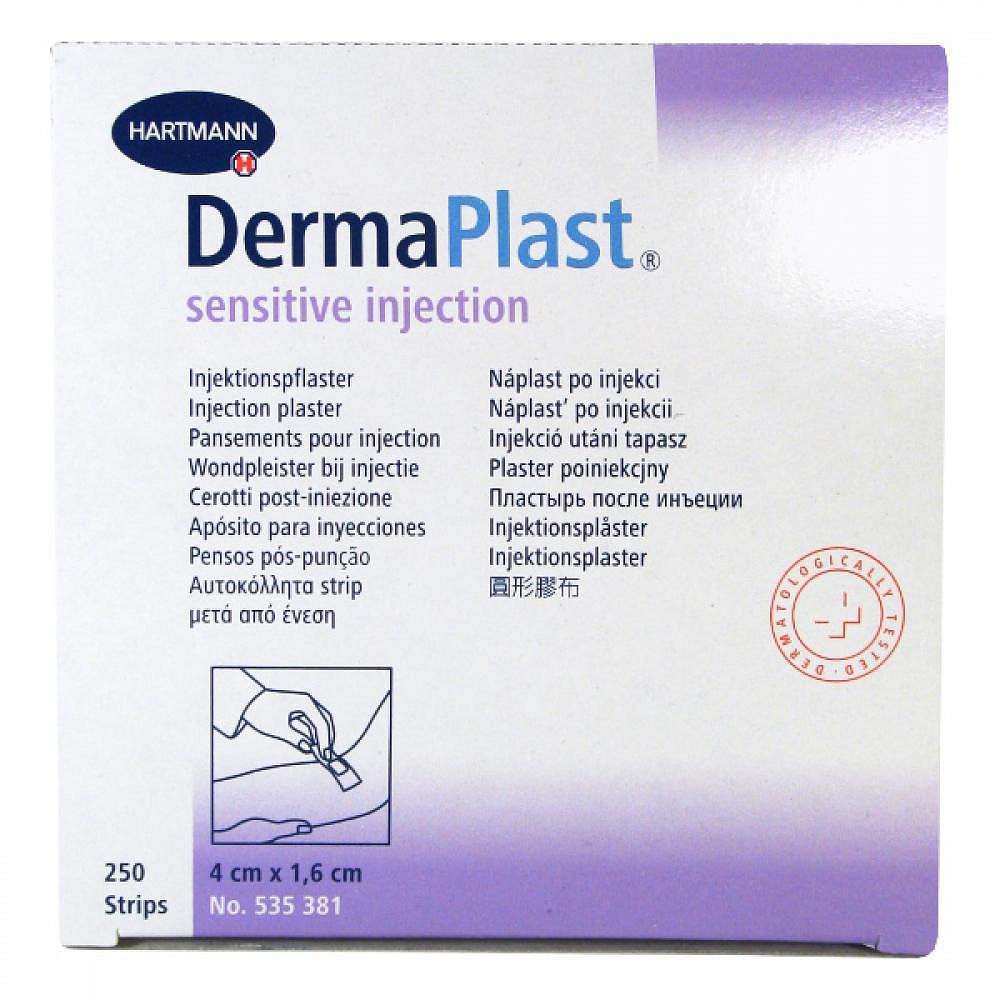 Rychloobvaz Dermaplast inj. sensitive 4x1.6 cm 250 ks