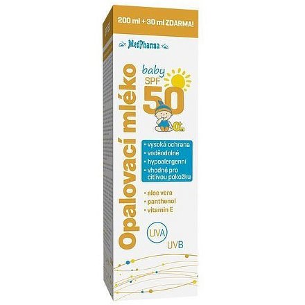 MedPharma Opal.mléko SPF50 baby 200ml+30ml ZDARMA