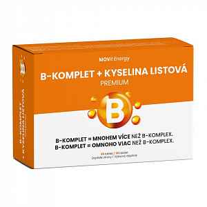 MOVIT ENERGY B-Komplet + Kyselina listová premium 30 tablet