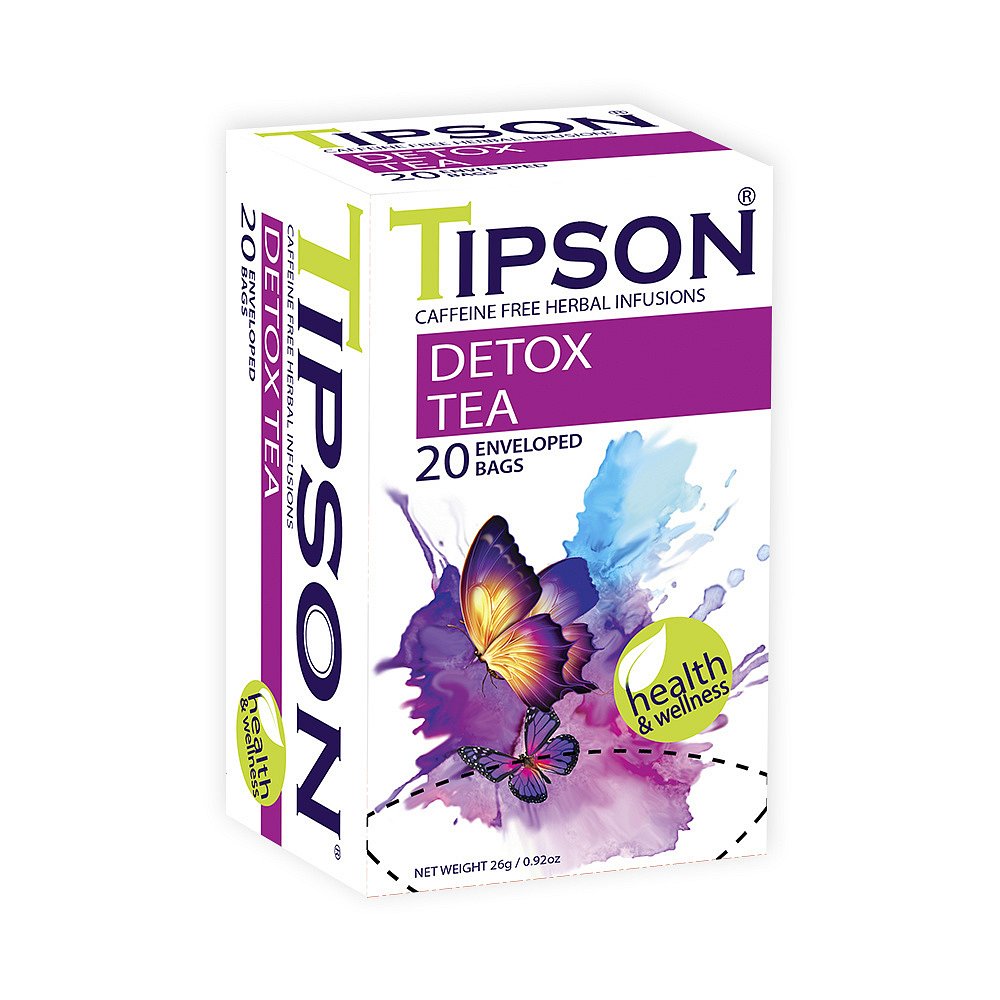 TIPSON Wellness Detox tea bylinný čaj 20 sáčků