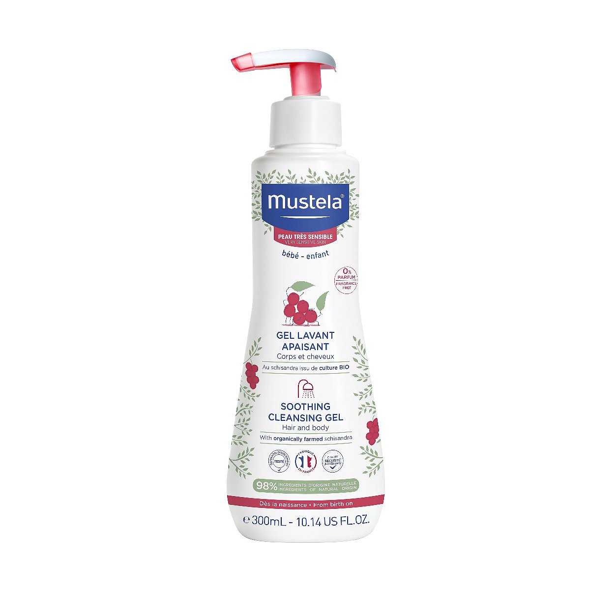 Mustela Zklidňujicí čisticí gel 300 ml