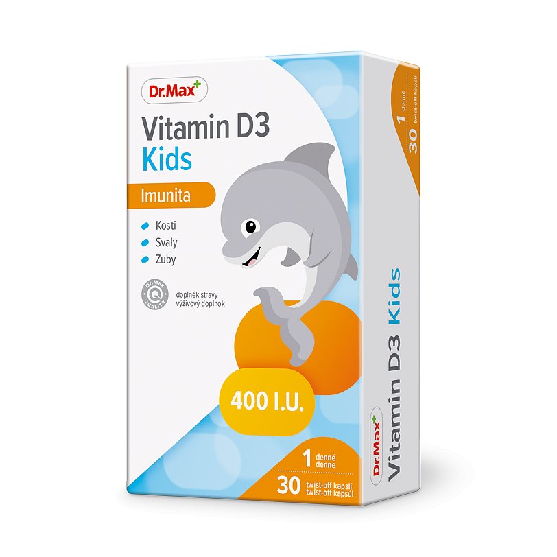 Dr.Max Vitamin D3 Kids 30 kapslí