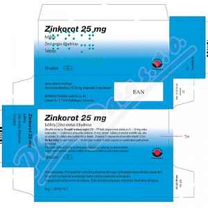 ZINKOROT 25MG neobalené tablety 50