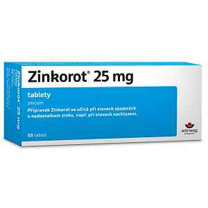 ZINKOROT 25MG neobalené tablety 50