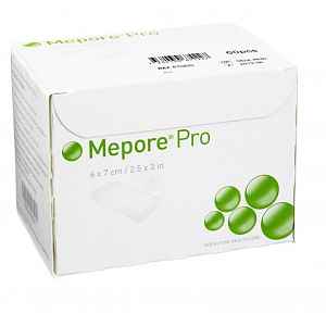 MEPORE PRO 6X7 CM, 60 KS, SAMOLEPÍCÍ ABSORPČNÍ KRYTÍ, STERILN