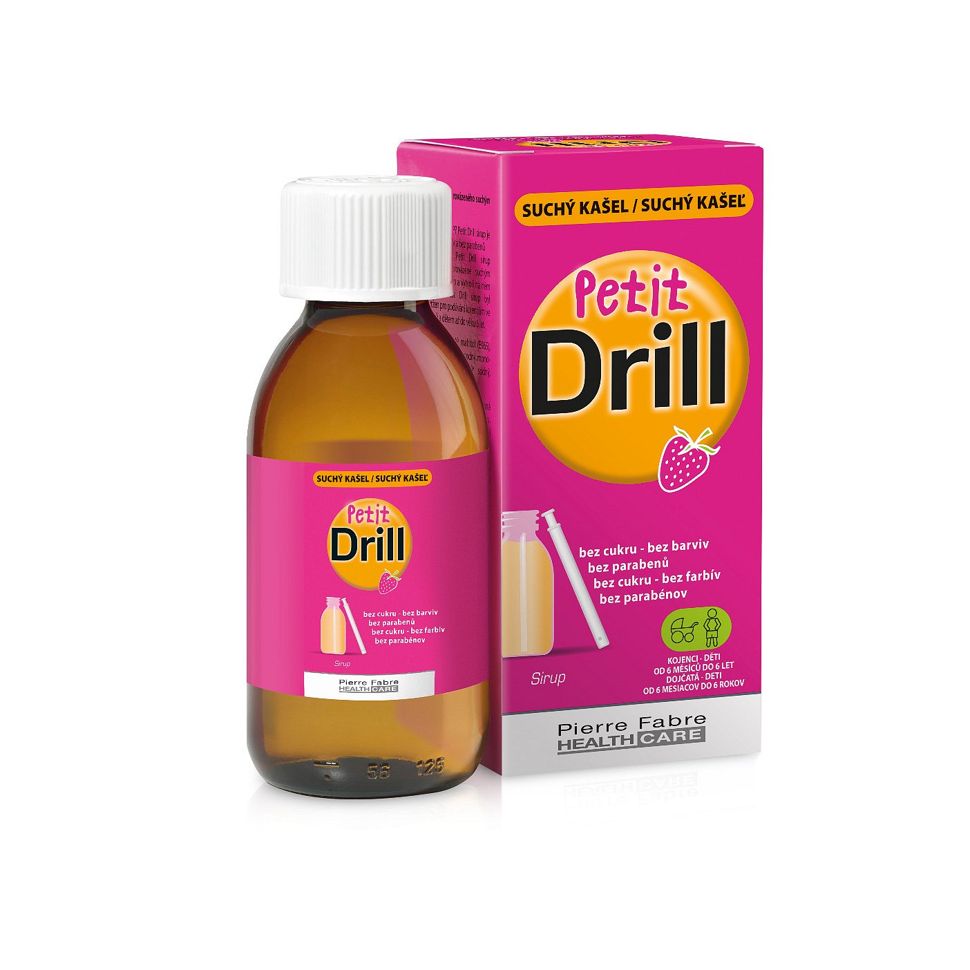 Petit Drill Sirup na suchý kašel 125 ml