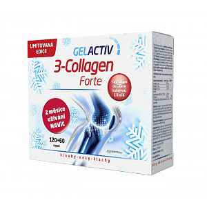 GELACTIV 3-Collagen Forte 120+60 kapslí DÁRKOVÉ balení 2020