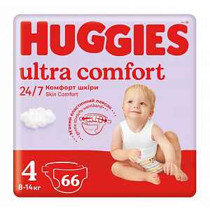 HUGGIES® Pleny jednorázové Ultra Comfort Jumbo 4, 66 ks