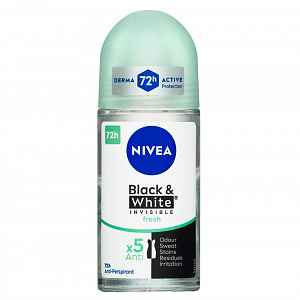 NIVEA Black & White Invisible Fresh Kuličkový antiperspirant 50 ml