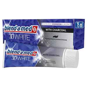 Blend-a-med 3D White with Charcoal zubní pasta 75 ml