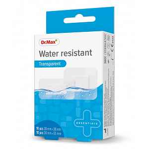 Dr. Max Water resistant Transparent 2 velikosti náplast 20 ks