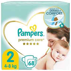 PAMPERS Premium Care 2 MINI 4-8kg  68 ks