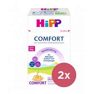 2x HiPP Comfort Speciální kojenecká výživa od narození 600 g