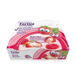 Fortini Creamy Fruit Multi Fibre Červené ovoce 4x100g