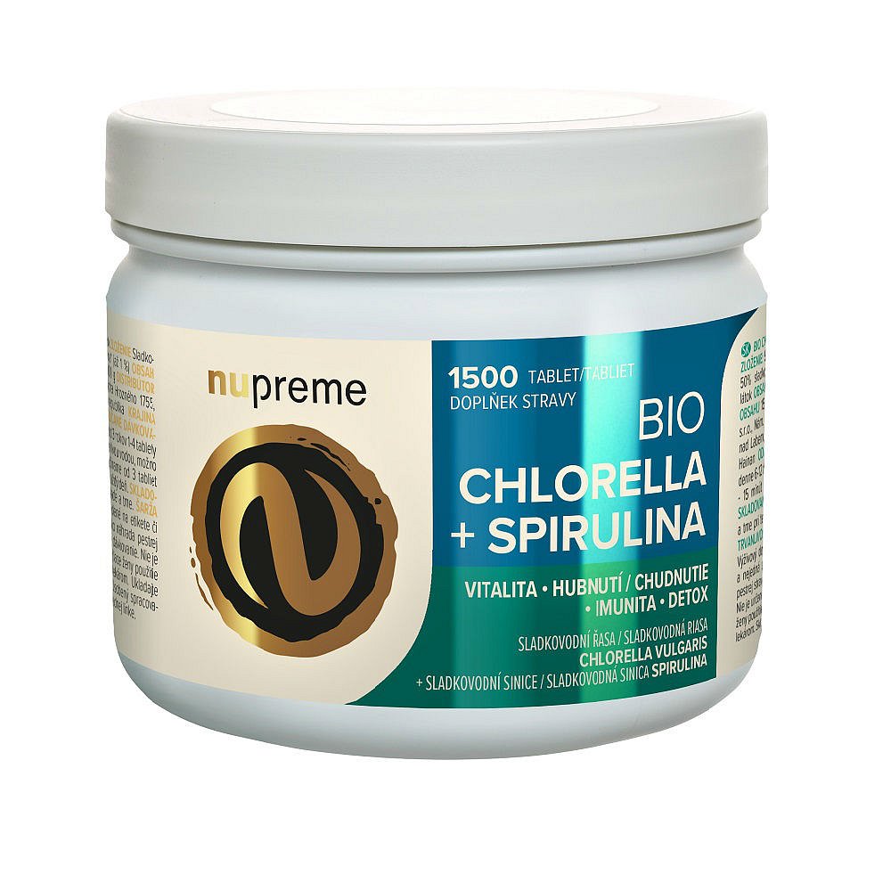 NUPREME Chlorella + Spirulina 1500 tablet