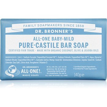 Dr. Bronner’s Baby-Mild tuhé mýdlo bez parfemace  140 g