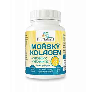 Dr. Natural Mořský Kolagen + vitamín C a vitamín B3 30 kapslí