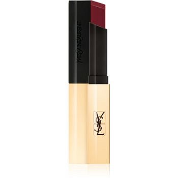 Yves Saint Laurent Rouge Pur Couture The Slim tenká matující rtěnka s koženým efektem odstín 5 Peculiar Pink 2,2 g