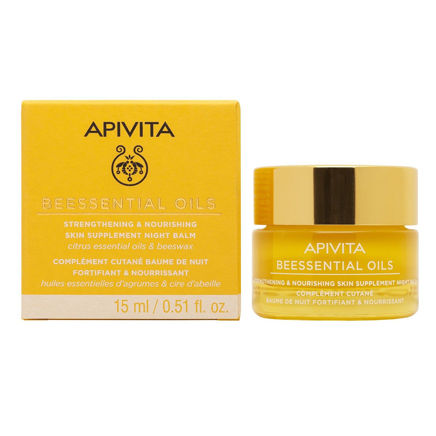 APIVITA Beessential Oils noční pleťový balzám 15 ml