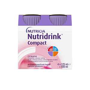 Nutridrink Compact jahoda 4x125ml