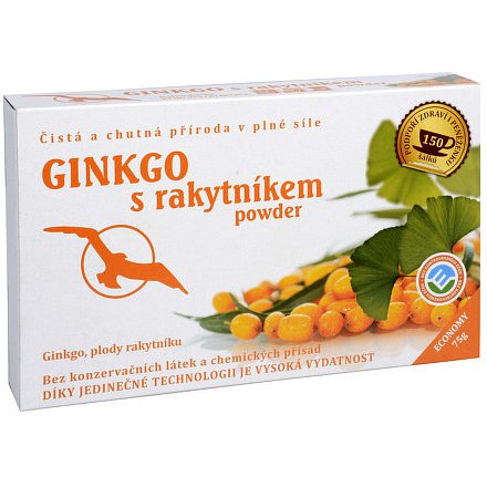 Ginkgo s Rakytníkem powder 75g