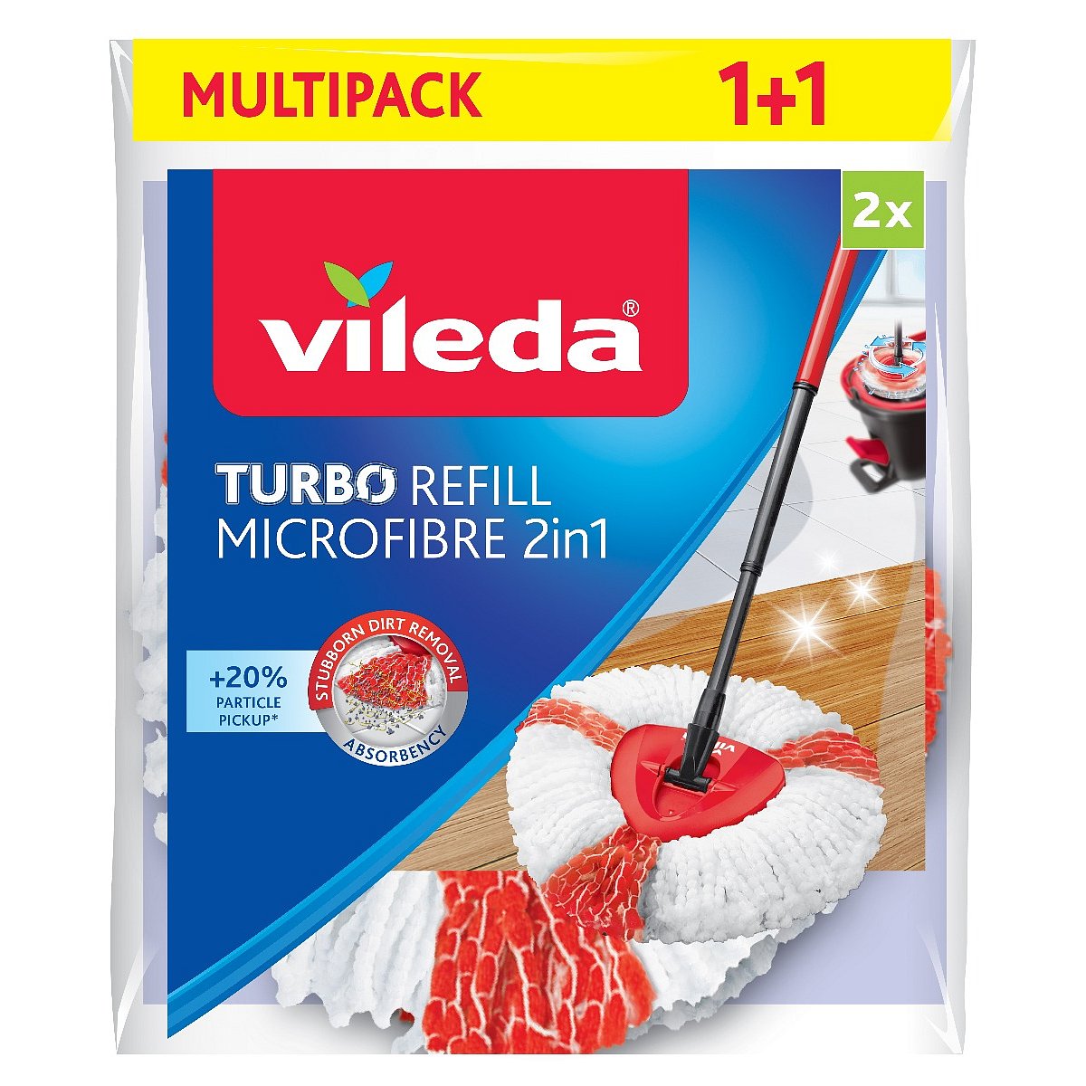 Vileda Turbo Microfibre 2v1 náhrada 2 ks