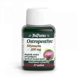 MedPharma Ostropestřec (Silymarin 200mg) 37 tablet