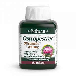 MedPharma Ostropestřec (Silymarin 200mg) 67 tablet